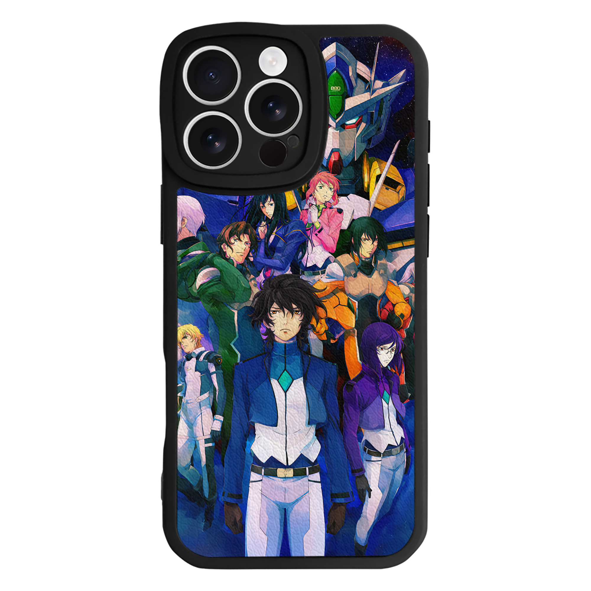 （画像用） 機動戦士ガンダム Mobile Suit Gundam 【iPhone 16シリーズ対応】シリコンスマホケース（レザー調） 材質：シリコン